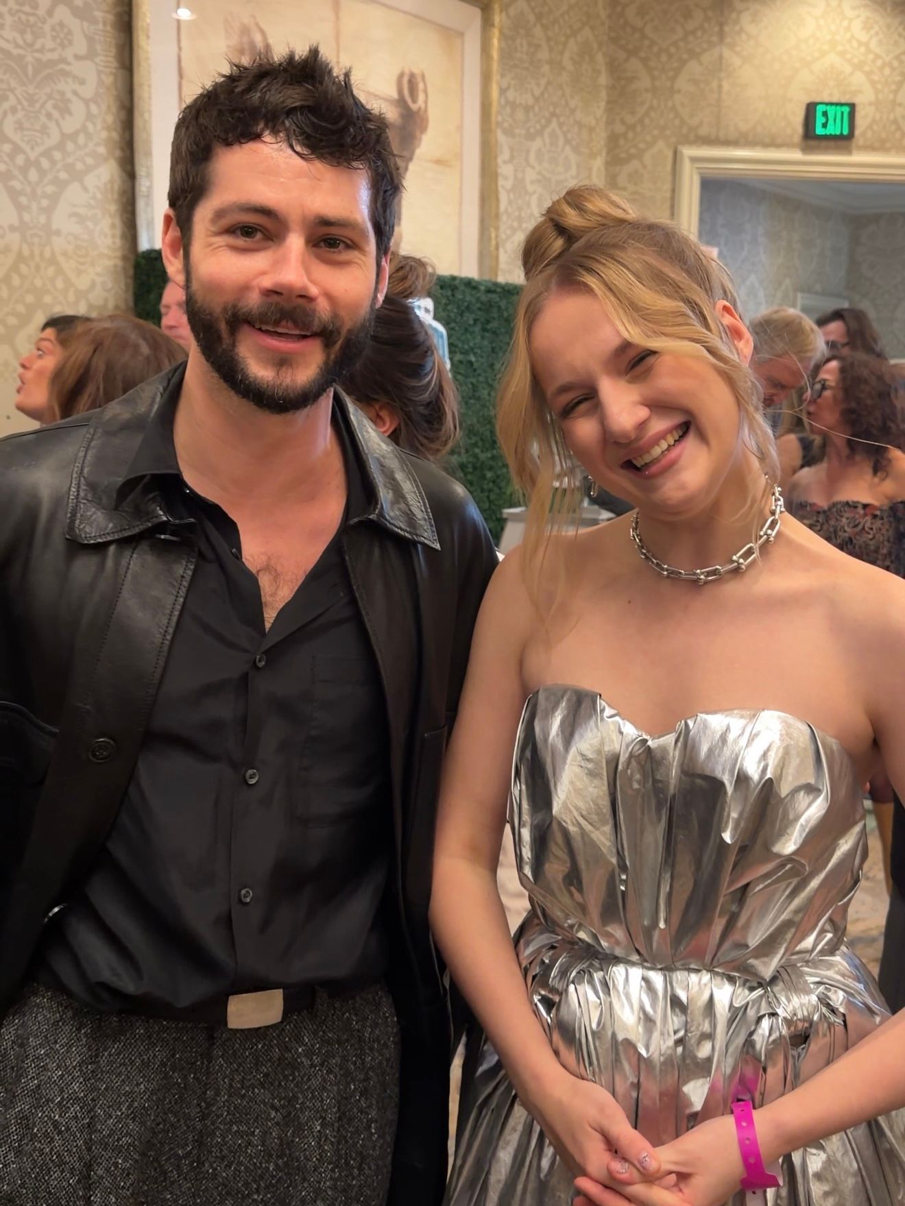 Настя Федько и Дилан О’Брайен на премии «Золотой глобус»