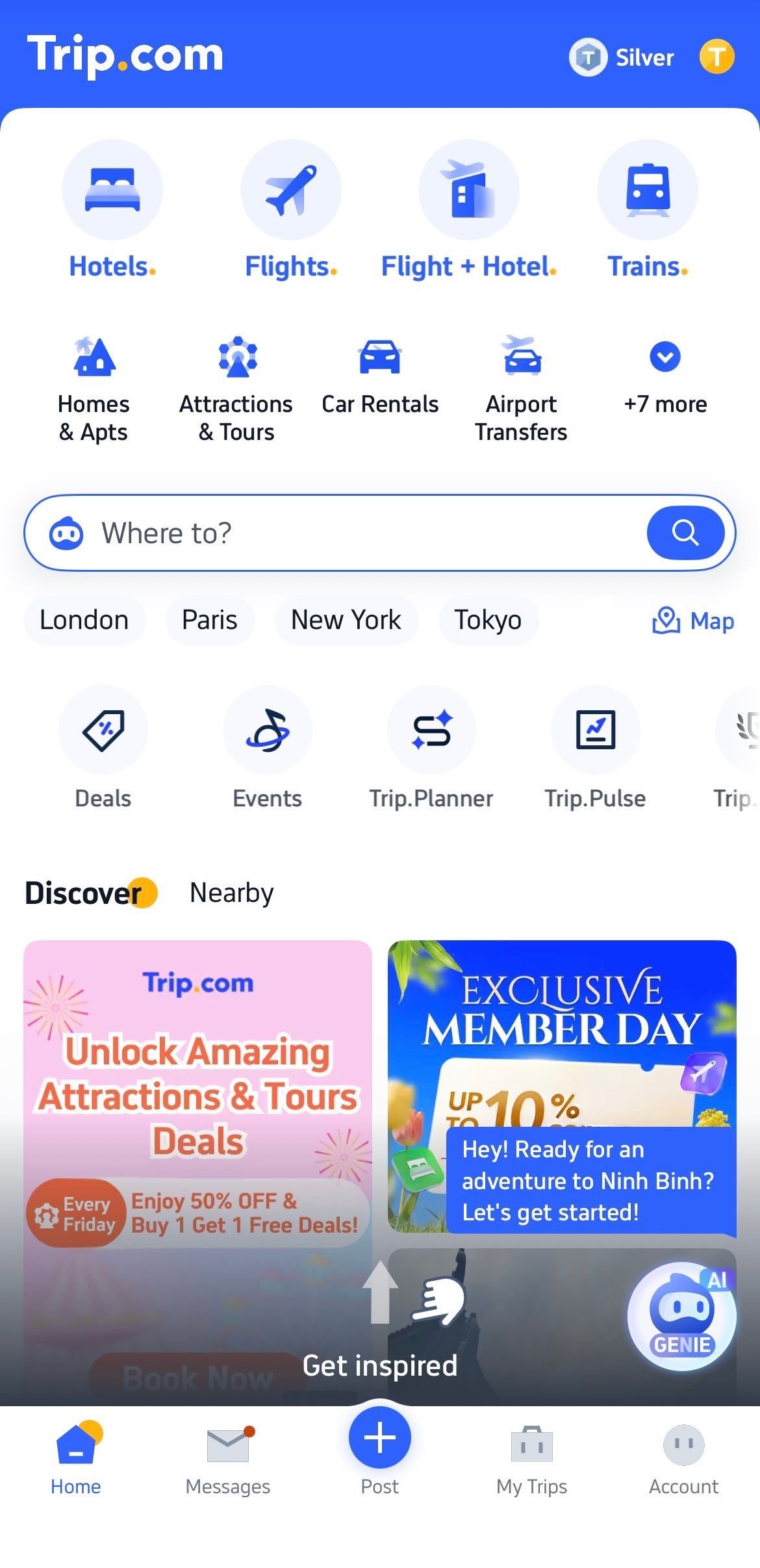 Приложение Trip.com 