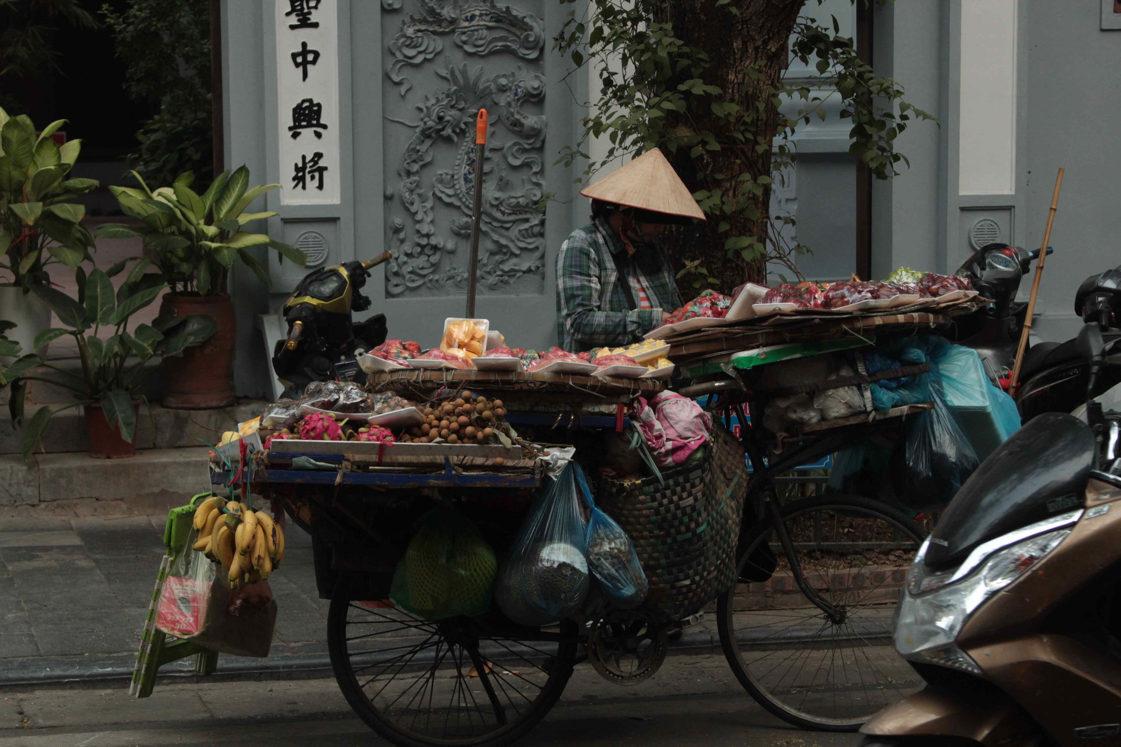 Торговец фруктами в Ханое