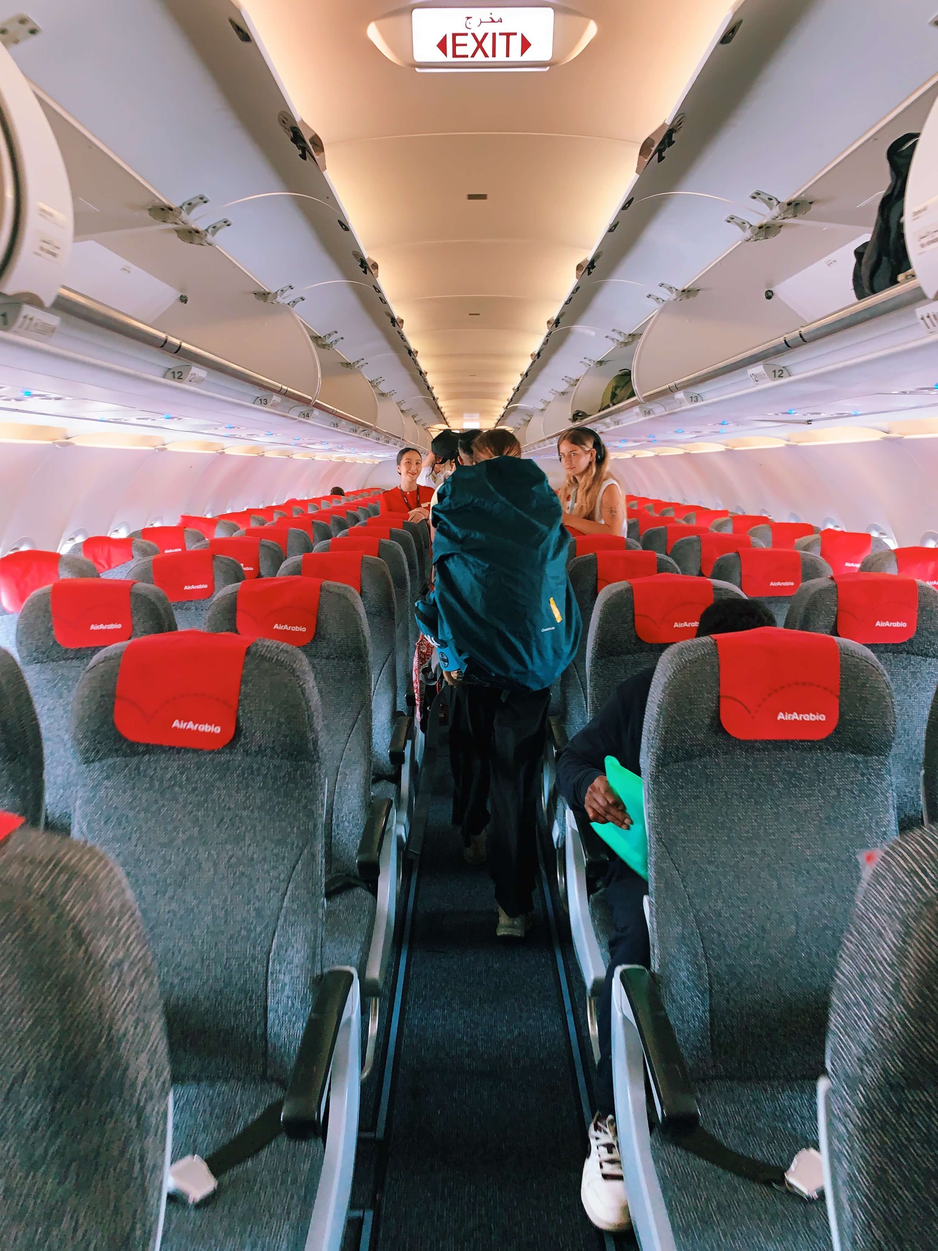 Ряды сидений в самолёте