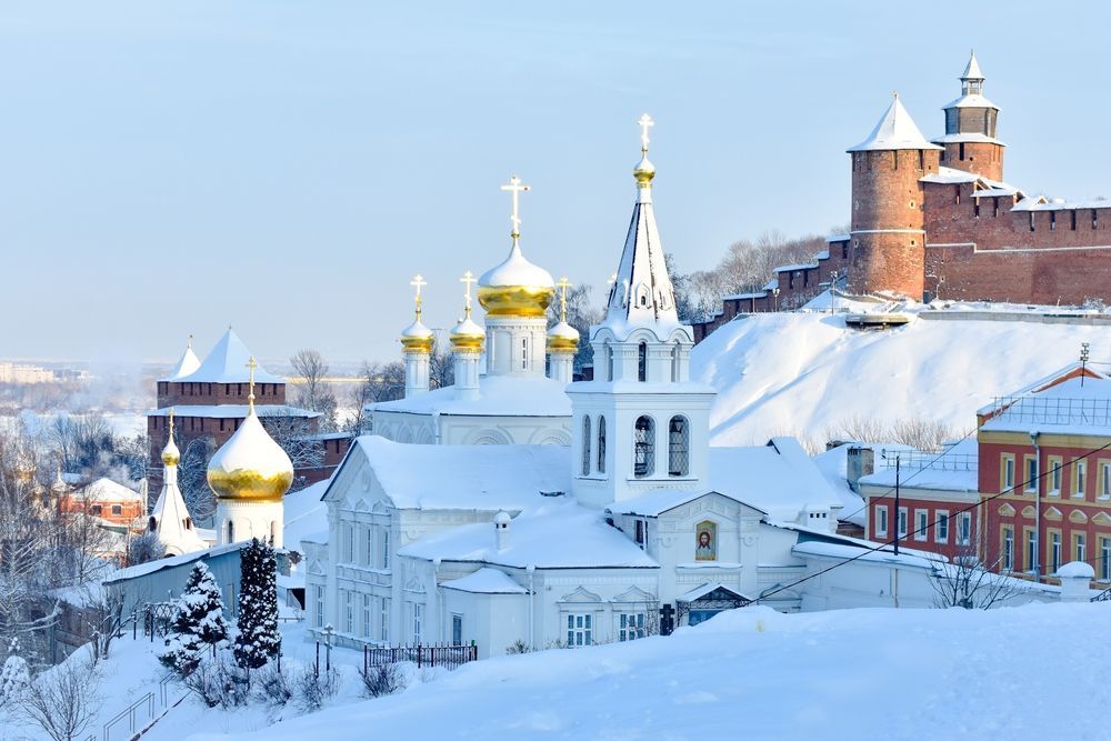 Нижегородский кремль зимой