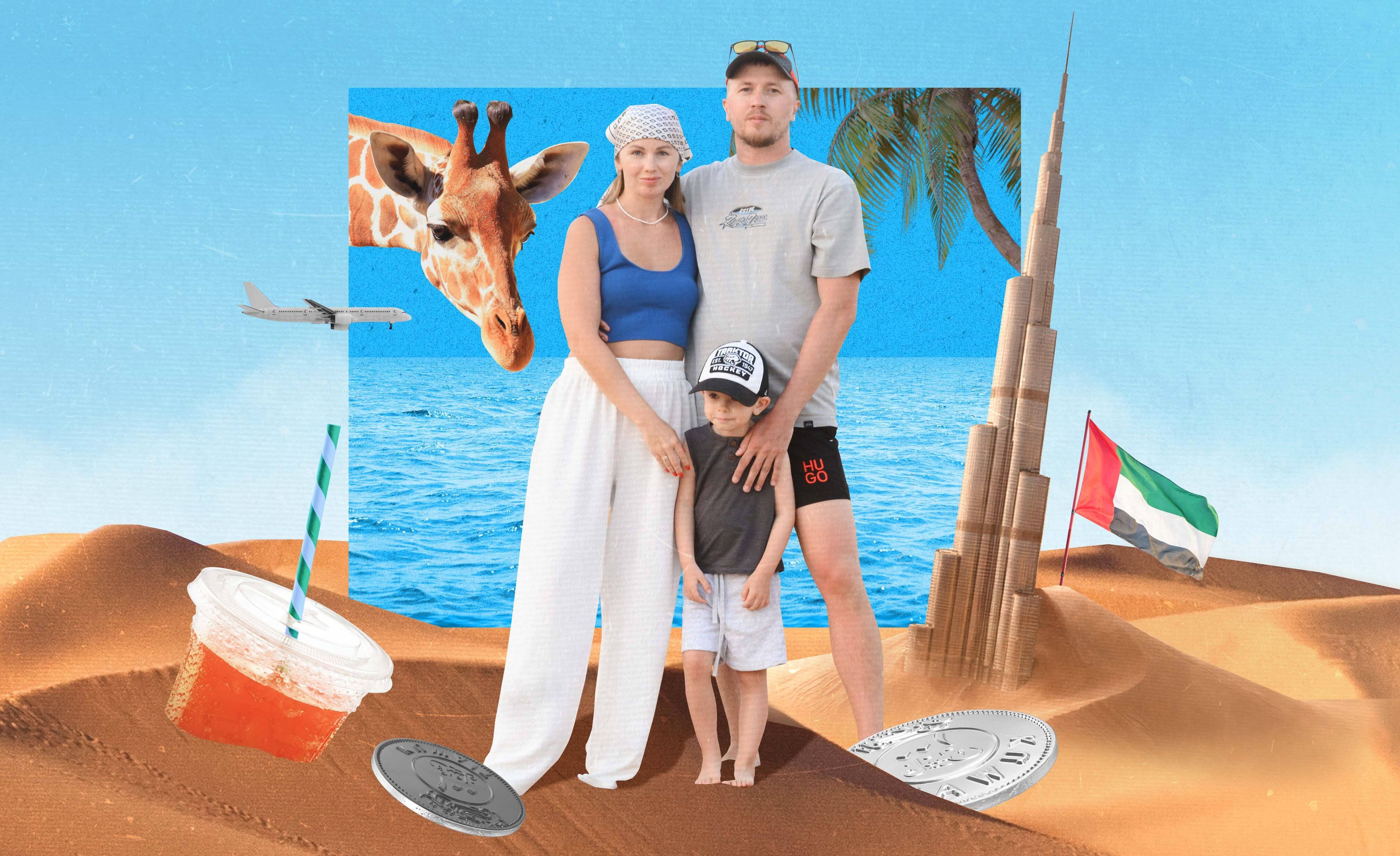 Сколько стоит поездка в ОАЭ с семьёй: покормить жирафа и прокатиться на джипе по пустыне