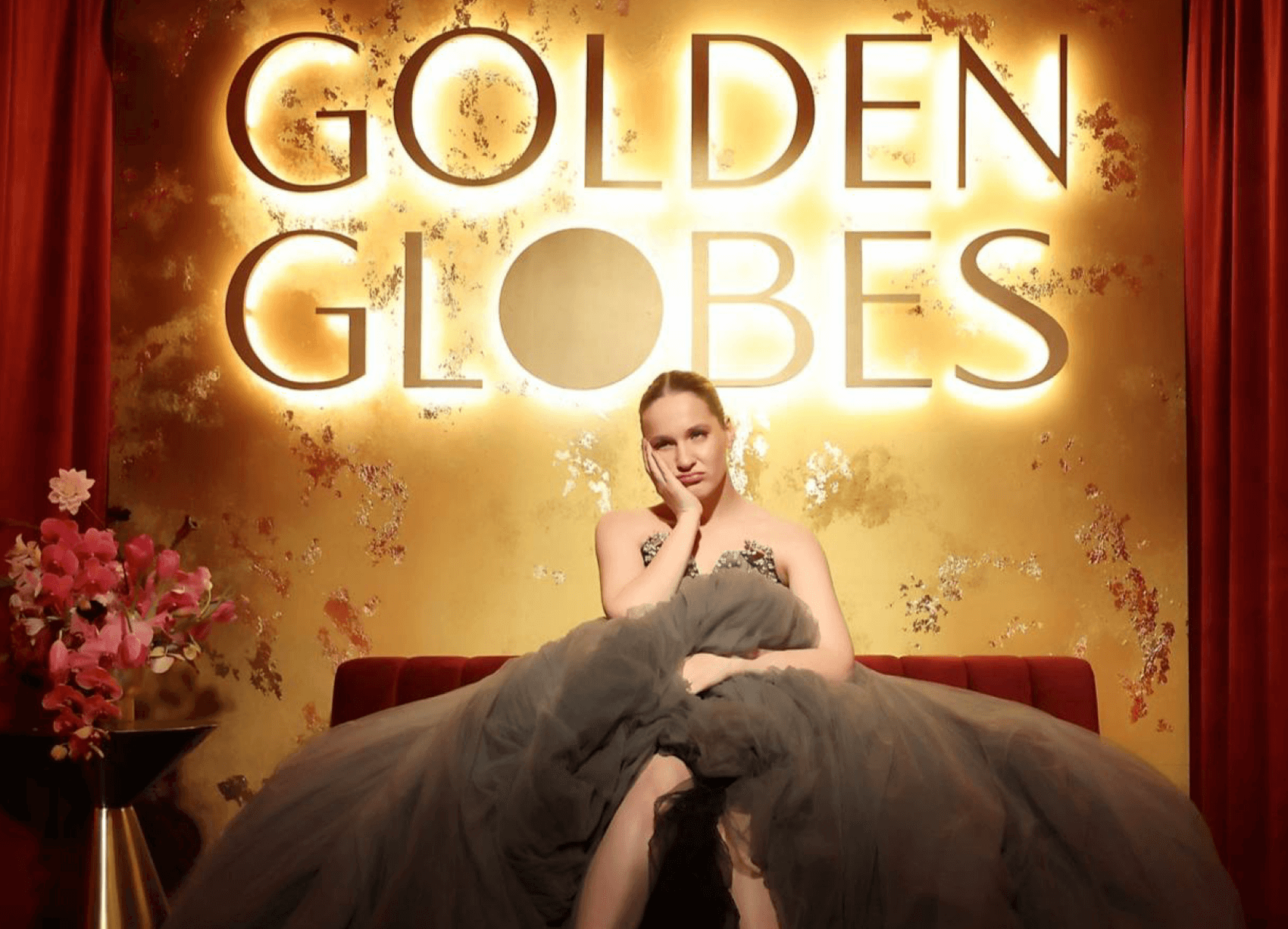 Настя Федько на премии «Золотой глобус»