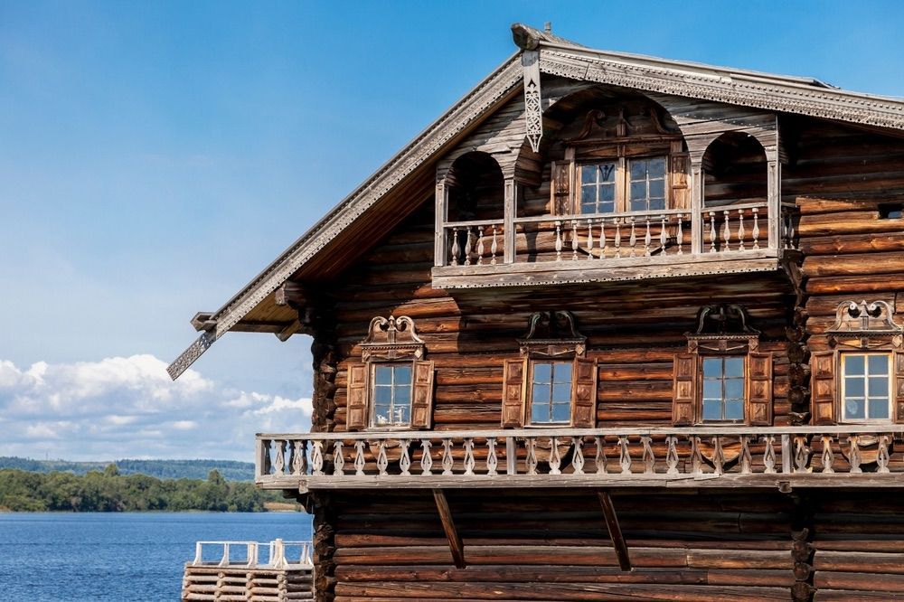 Бревенчатый дом в Карелии