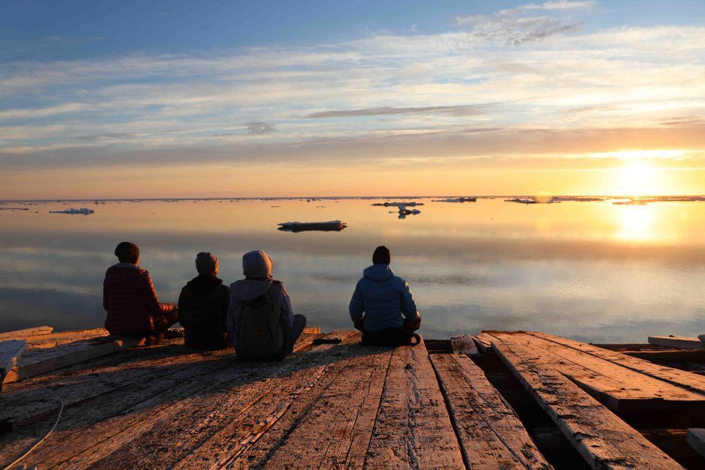 Медитация на закате. Амдерма.