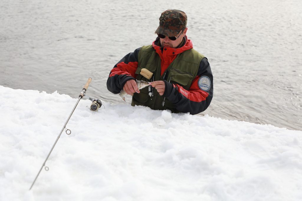 Рыбак в Амдерме