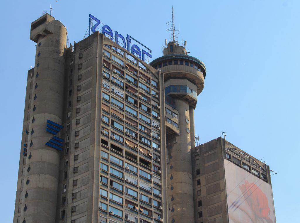 Необычная башня в Белграде