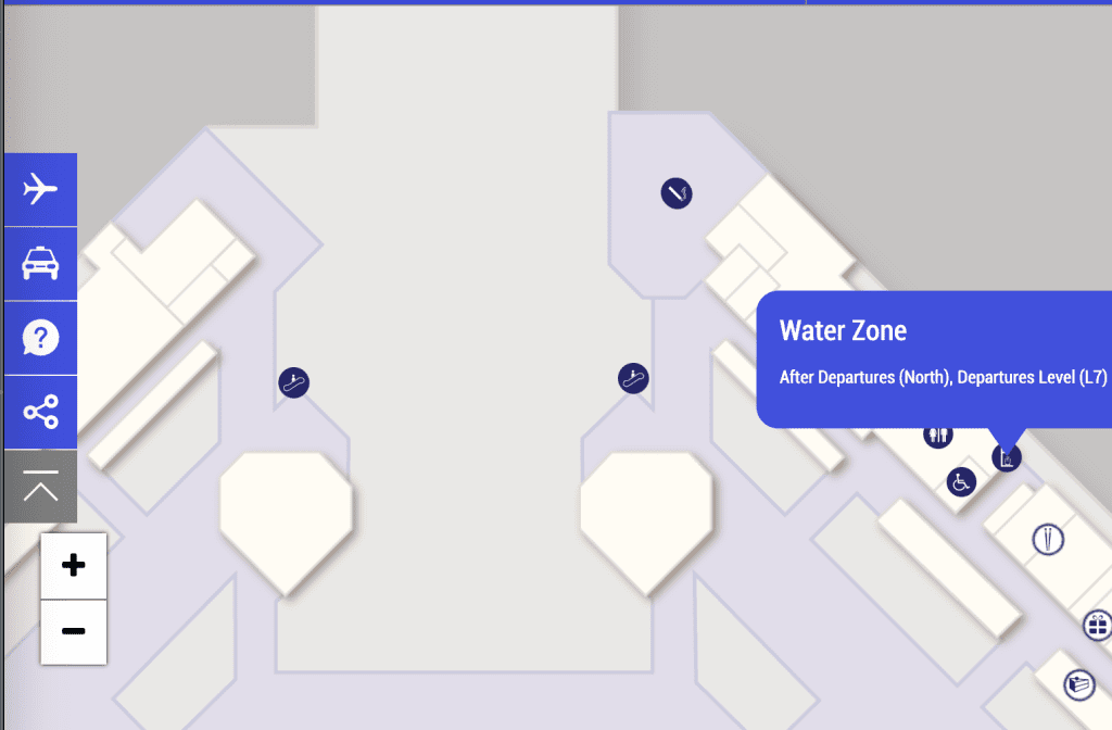 Фонтанчик в аэпорту Гонконга