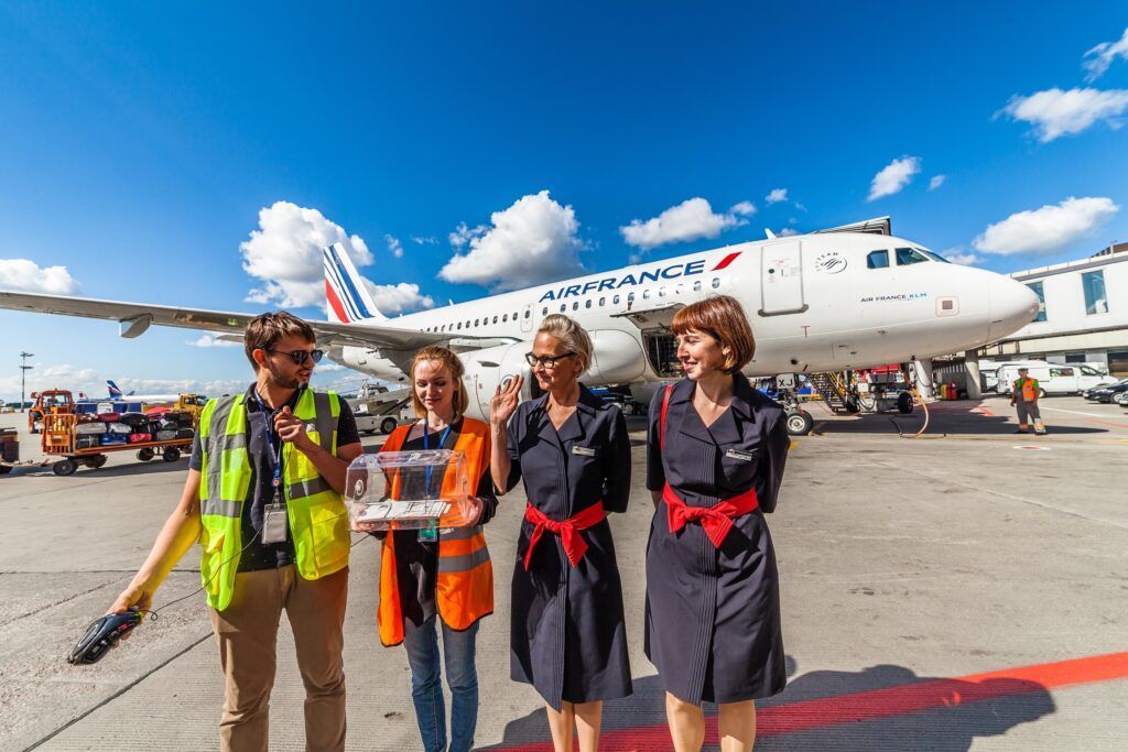 Экипаж Air France на торжественной церемонии