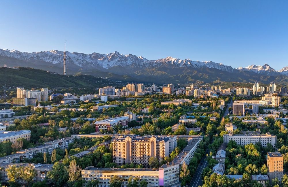 Вид на Алматы