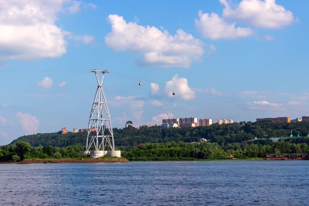 Канатная дорога в Нижнем Новгороде