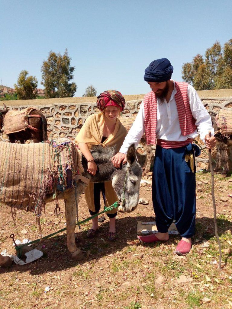 Путешествие на осле по горам Марокко