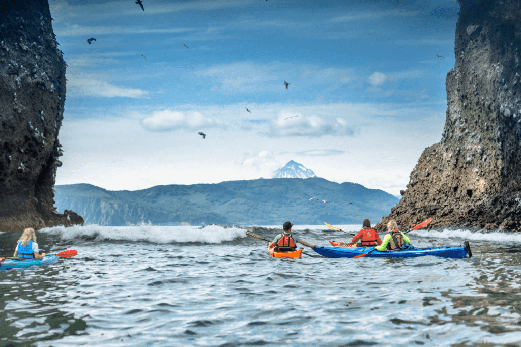 Каякинг между скал Три брата