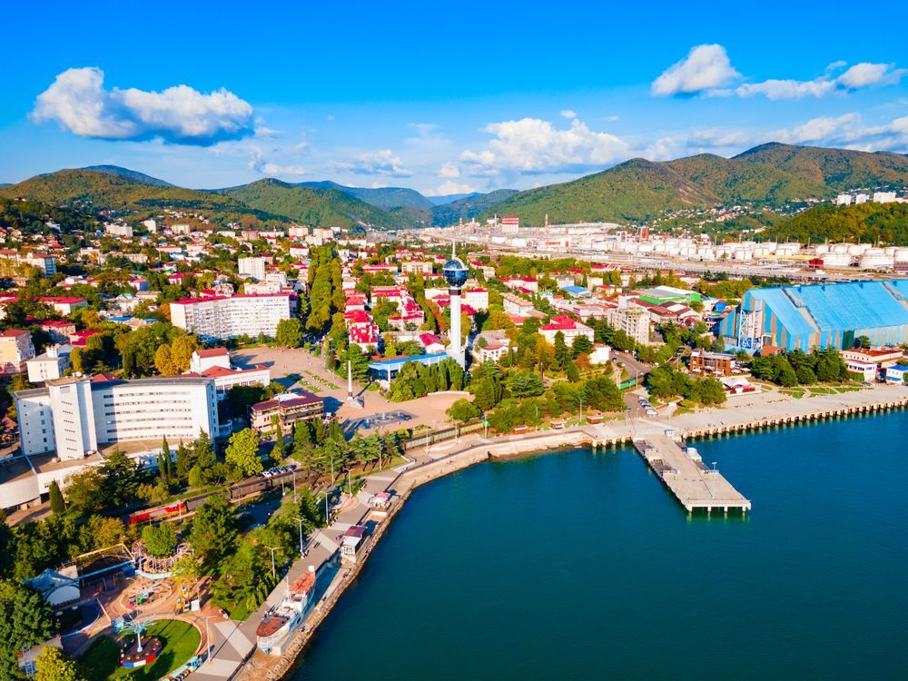 Вид на Туапсе сверху