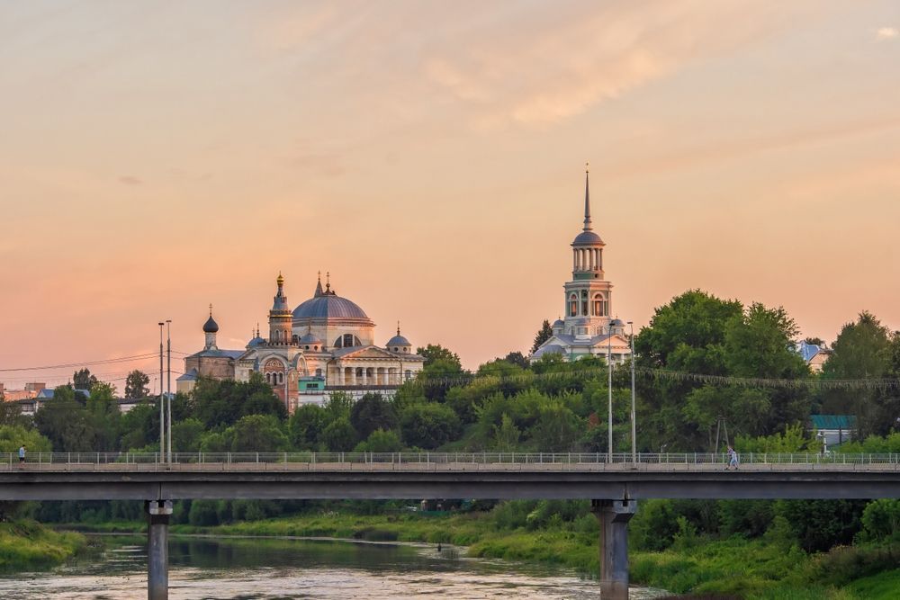 Город на закате