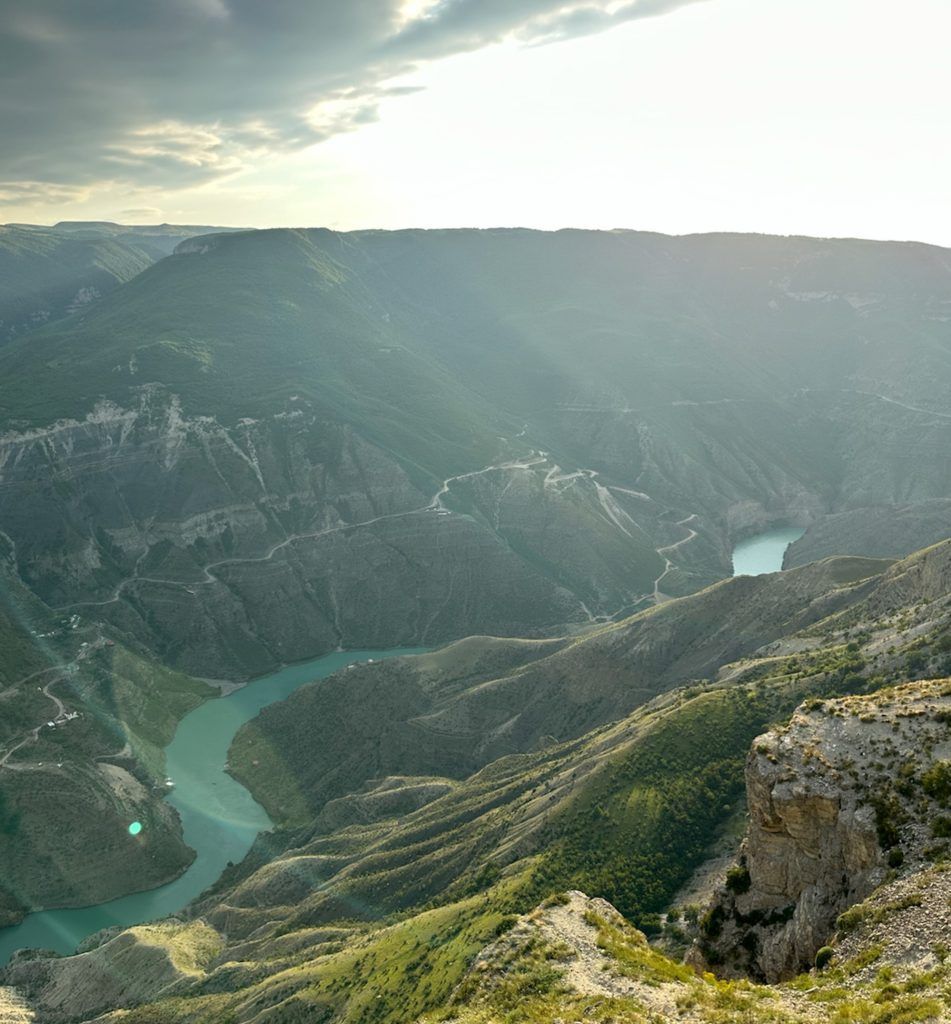 Вид на Сулакский каньон