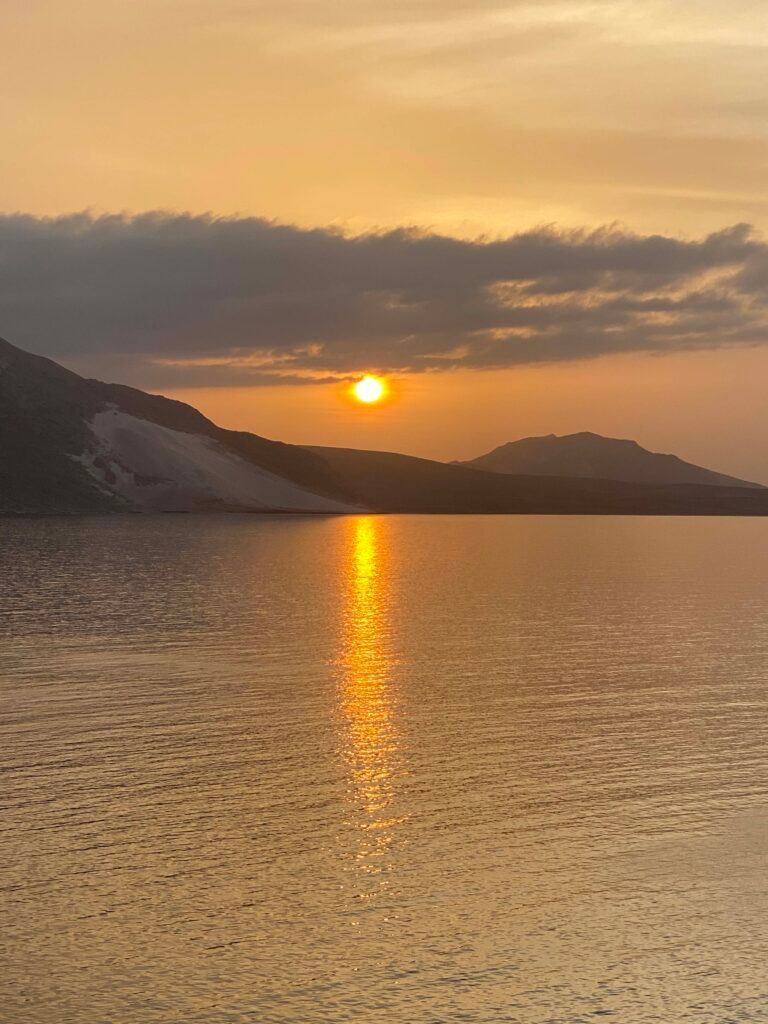 Закат над горами