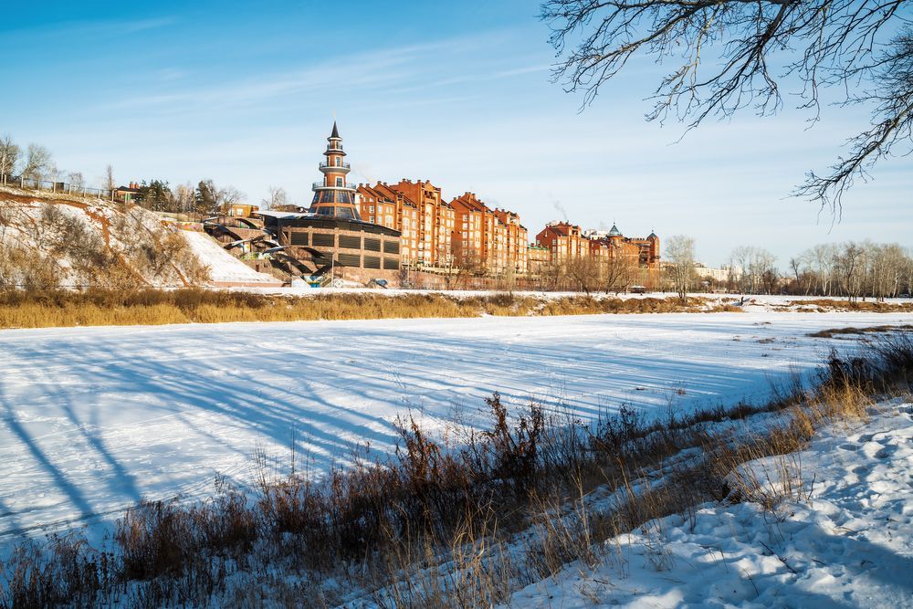 Набережная в Оренбурге