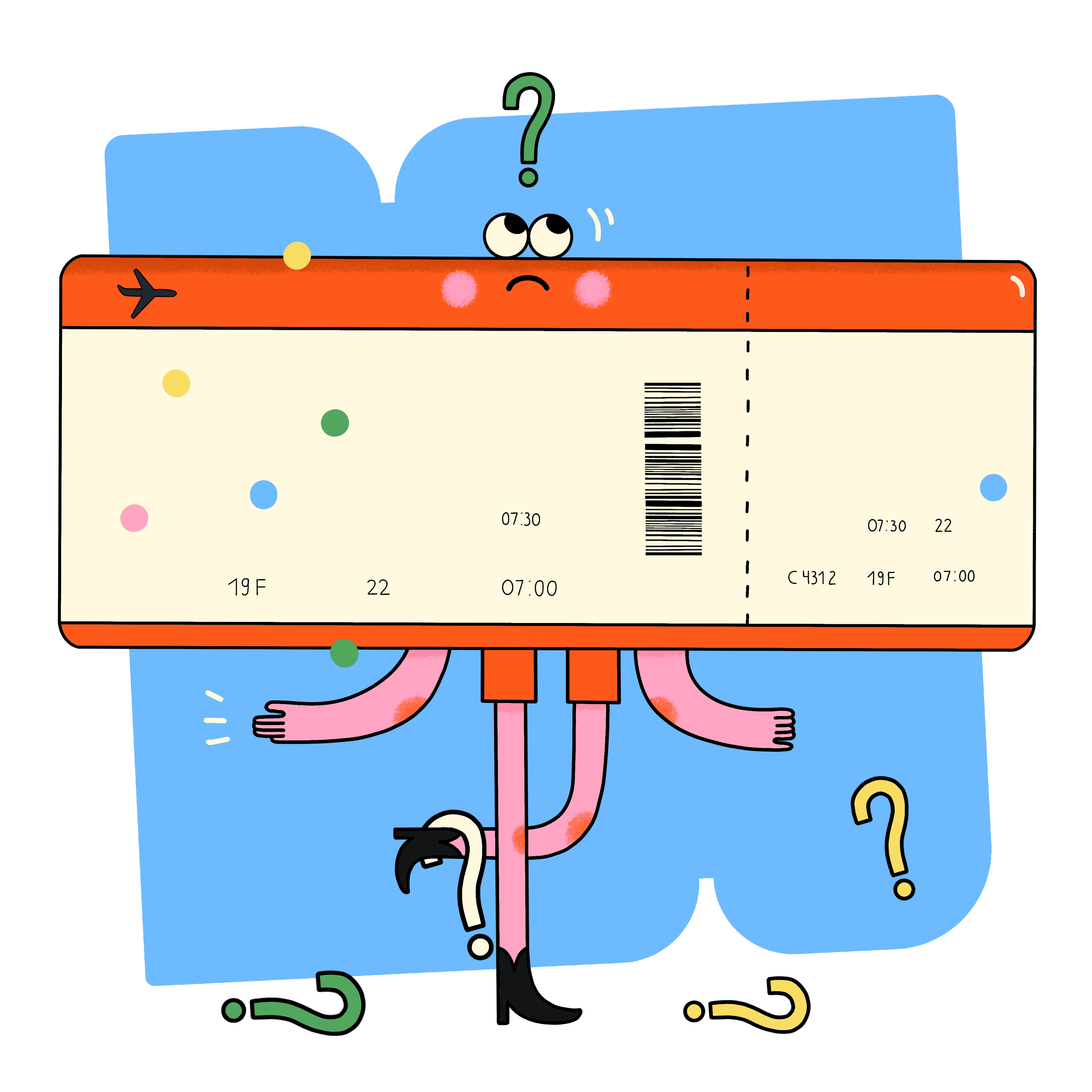 Ұшақ билеті поштаға келген жоқ. Қайтпек керек?