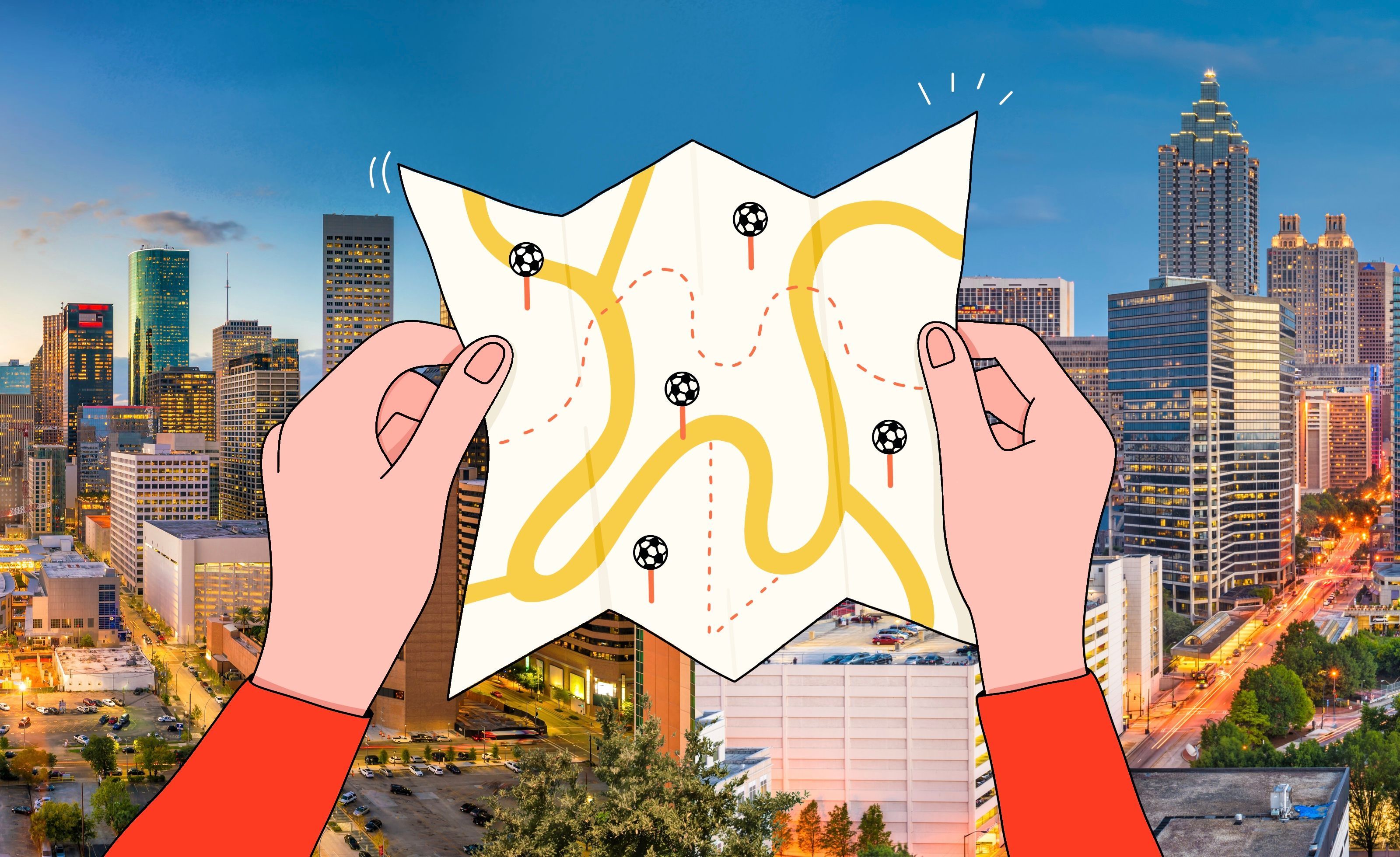 Atlanta va Xyustonda nimalarni ko‘rish mumkin: JCh shaharlari bo‘yicha yo‘l ko‘rsatgich