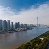 Набережная реки Чжуцзян в Гуанчжоу, Китай