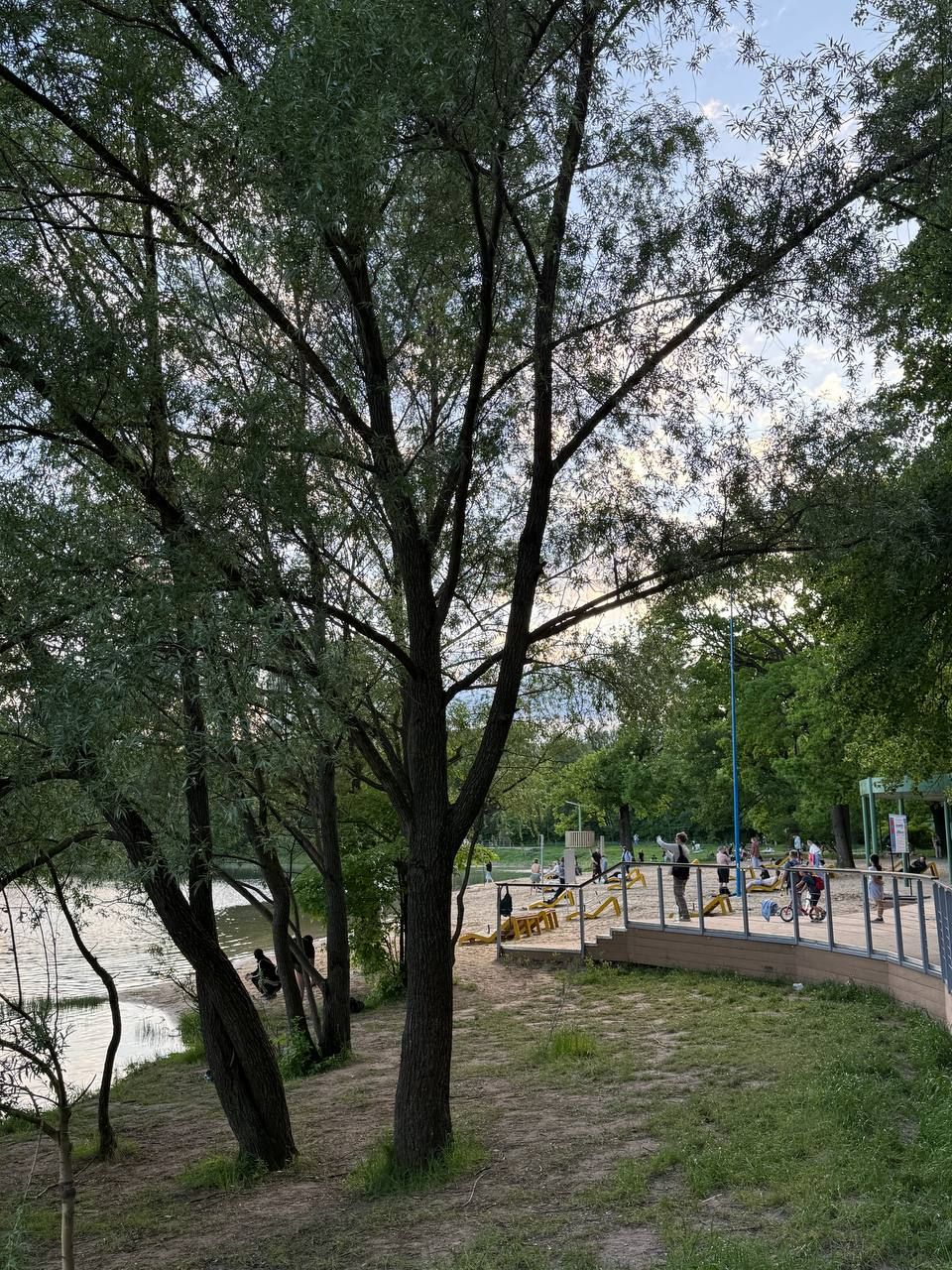 Пляж и пруд в парке «Сокольники», Москва
