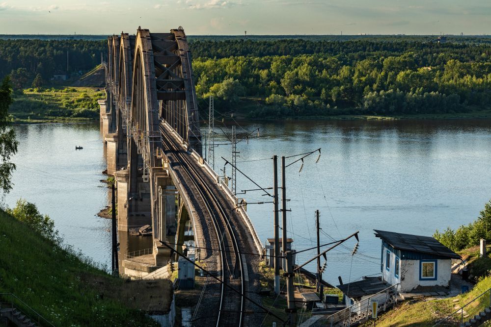 Мост через Оку в Нижнем Новгороде