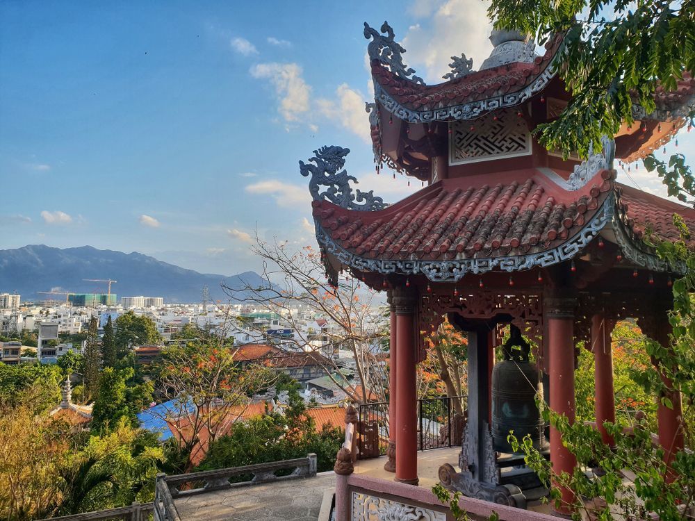 Красивая пагода в Нячанге, Вьетнам