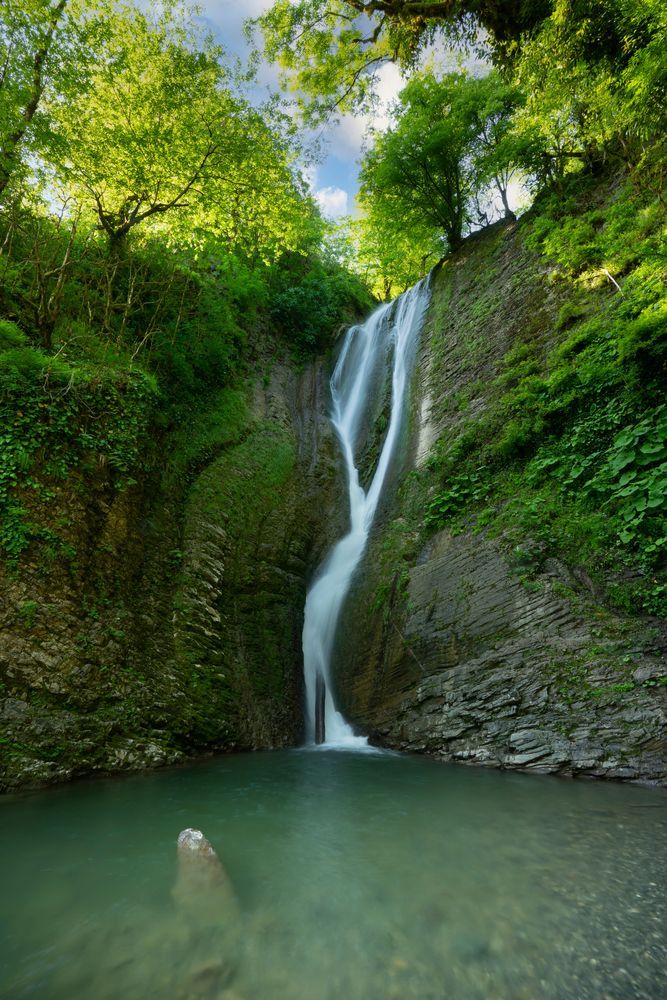 Ореховский водопад в Сочи