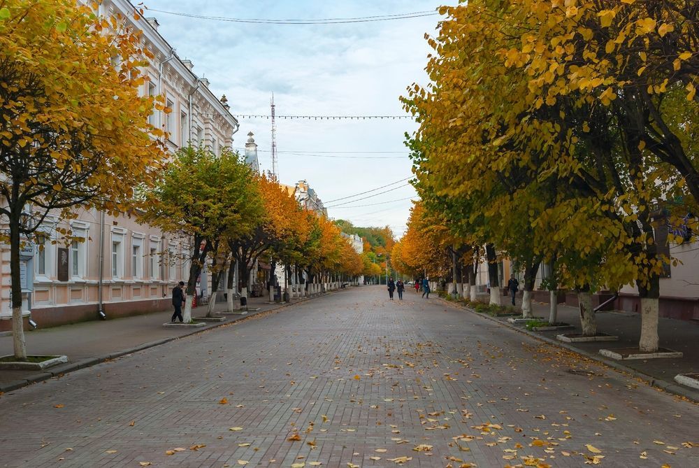 Улица осенью