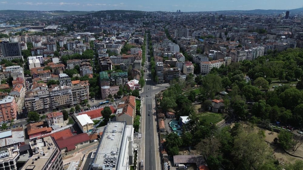 Вид на район Дорчол в Белграде, Сербия