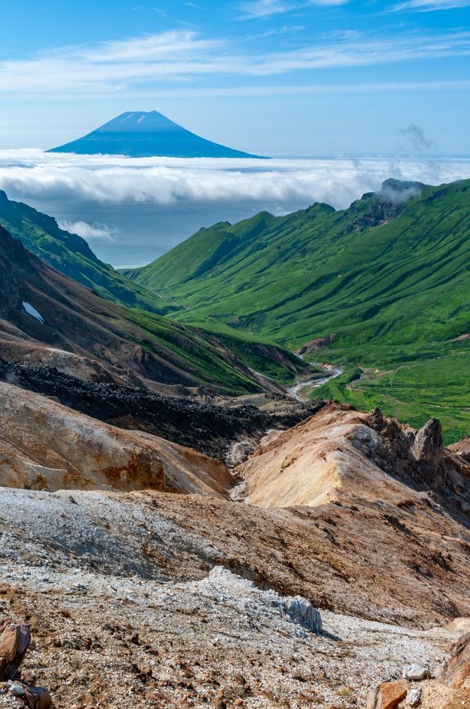 Вулкан на Курилах