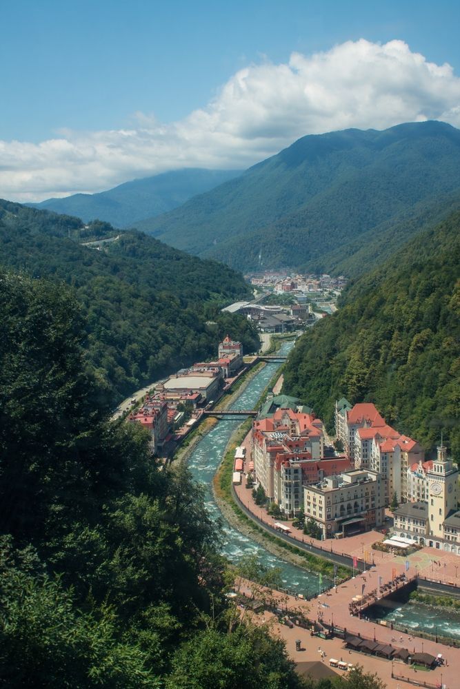 Вид на Красную Поляну, Сочи