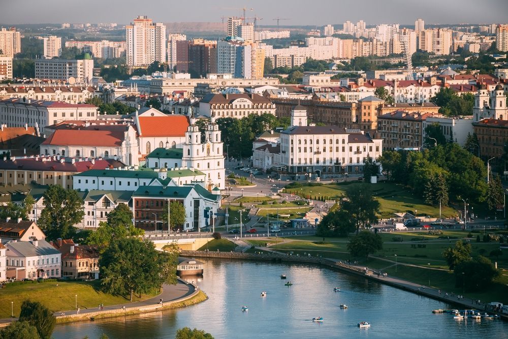 Река Немига в Минске