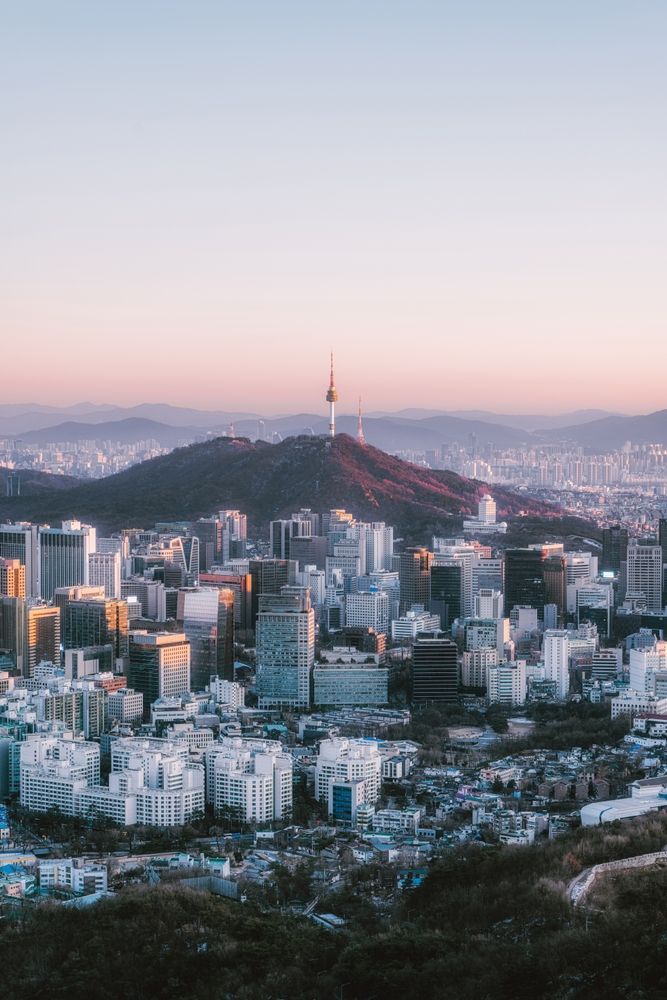 Вид на Сеул, Южная Корея