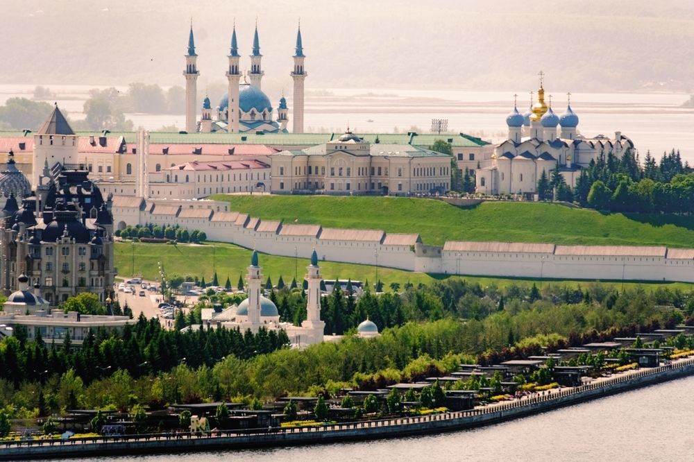 Вид на город Казань, Россия
