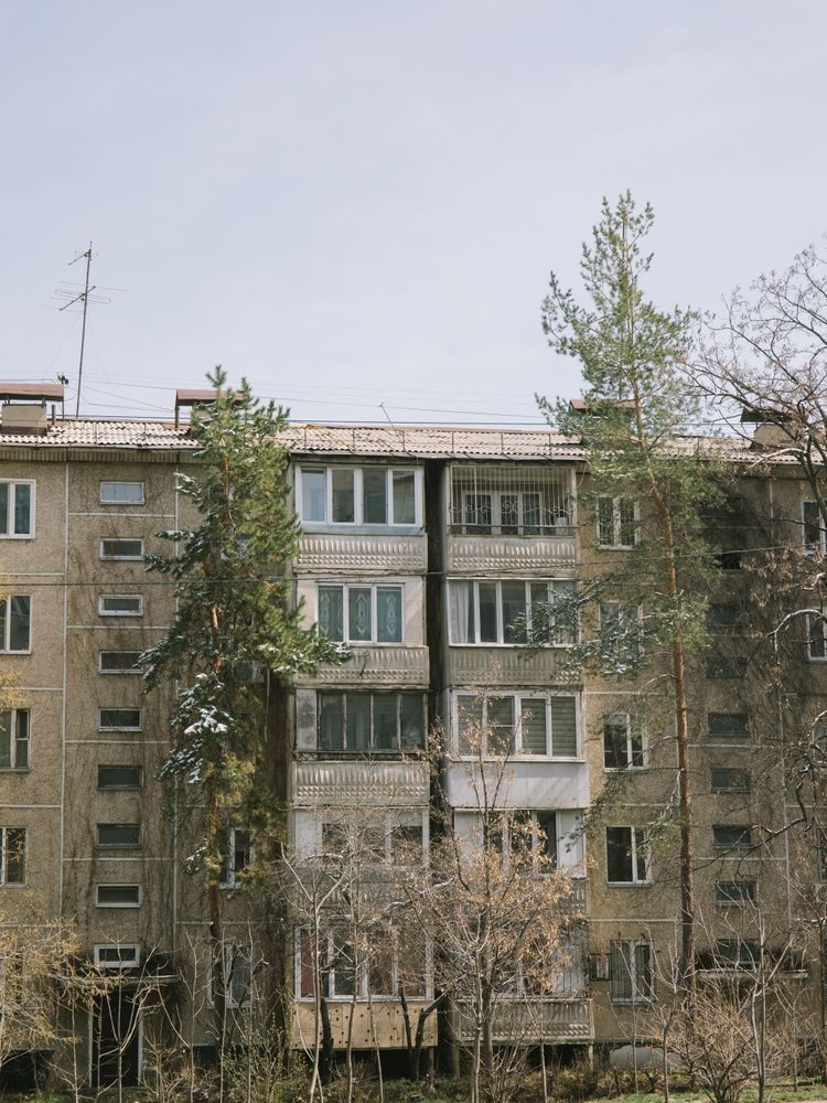 Спальный район в Алматы