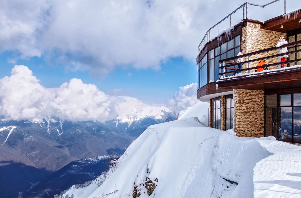 Ресторан зимой