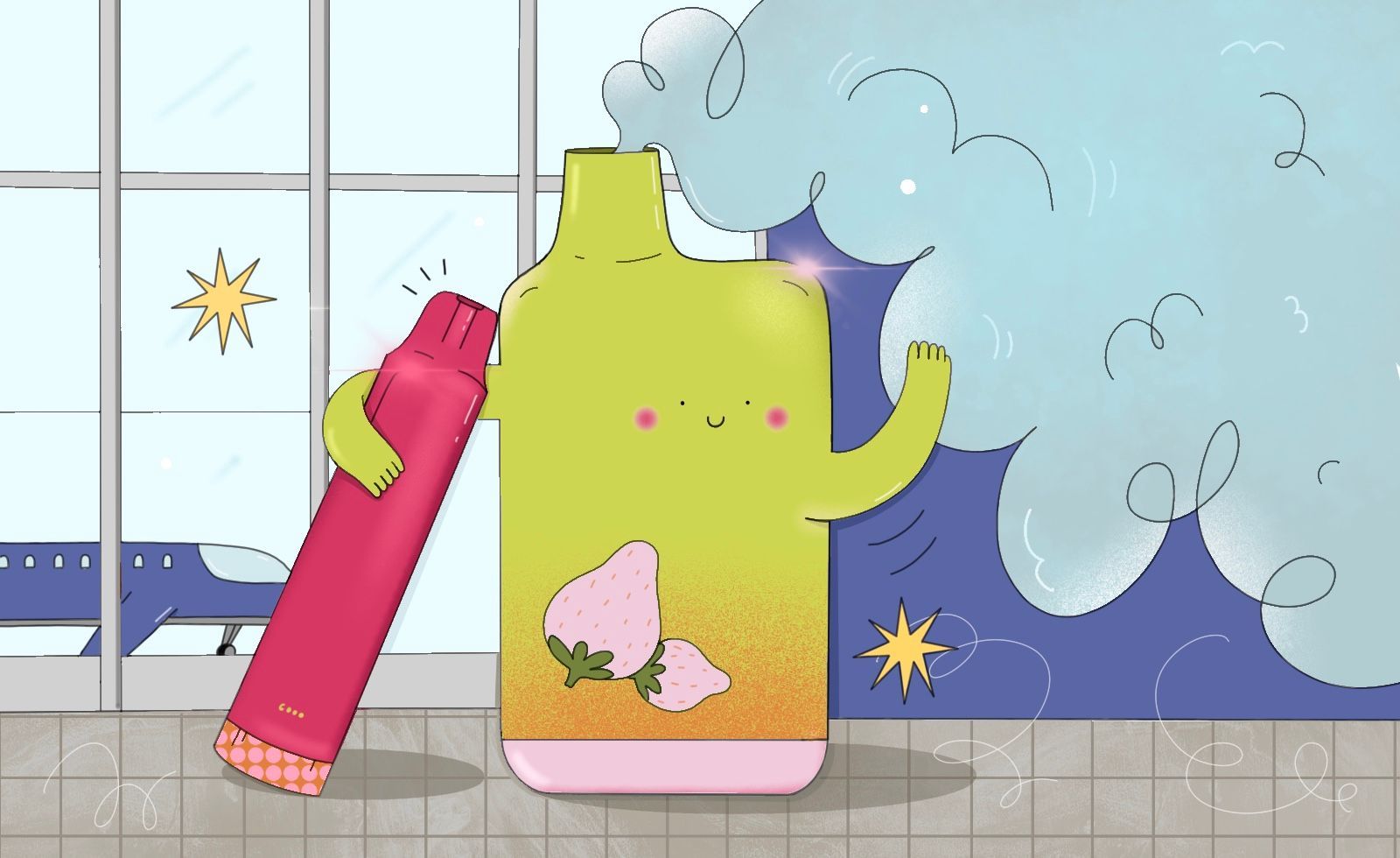 Как перевозить вейпы и электронные сигареты в самолёте